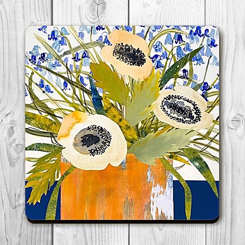 Bluebells & Anemones Coaster Card *NEW*