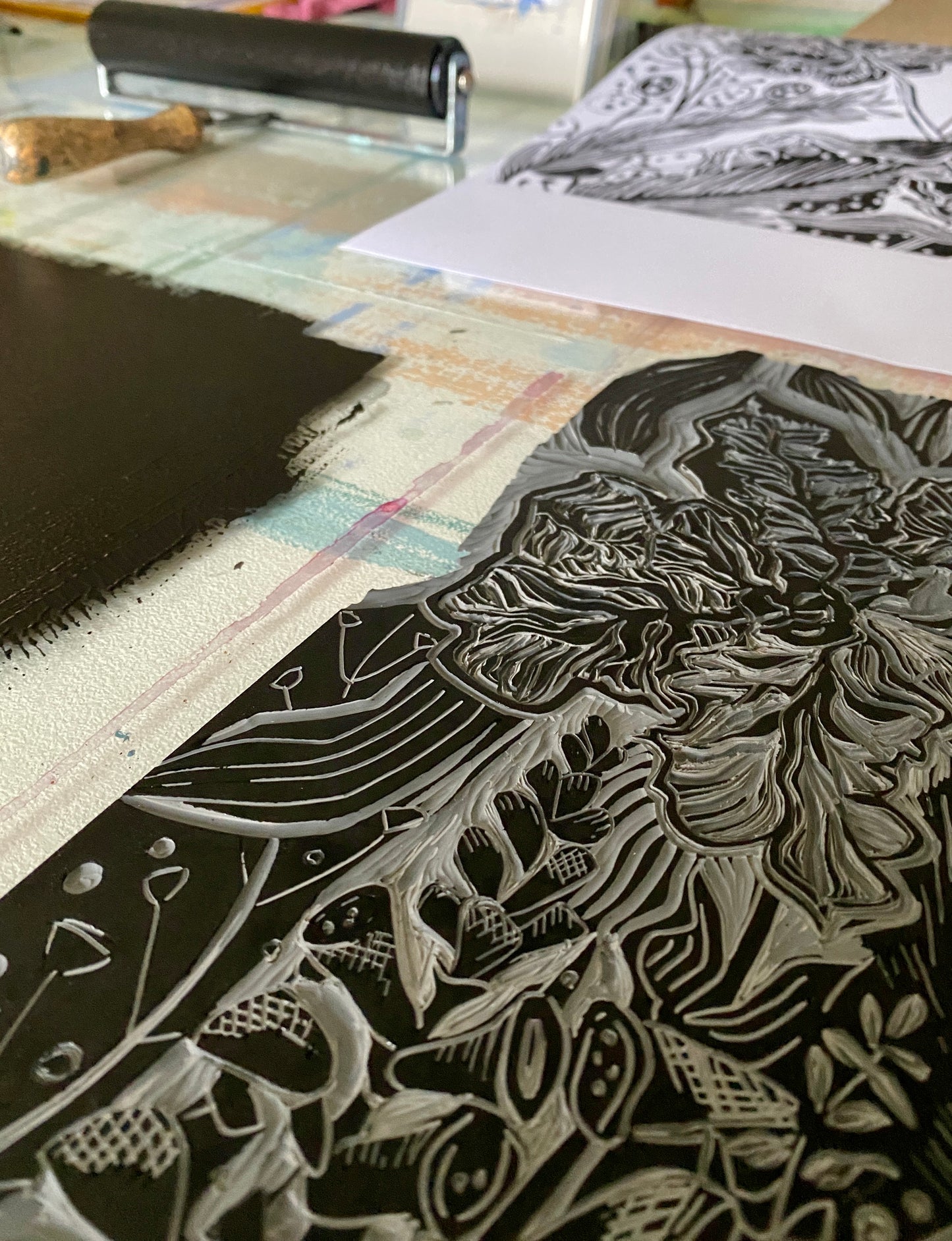 Christmas Card Workshop - Learn To Lino