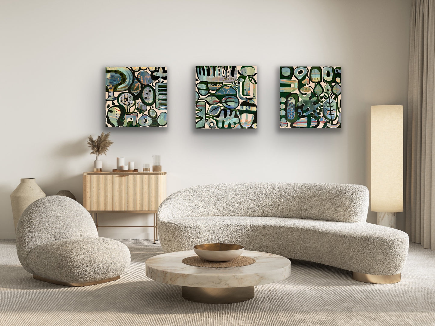 *NEW* Listen To Mother (Nature) - Abstract Triptych