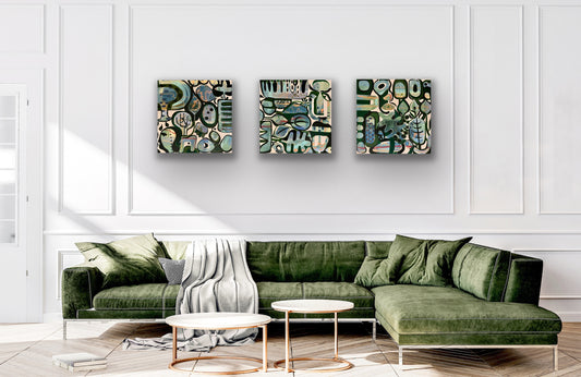 *NEW* Listen To Mother Nature - Abstract Triptych