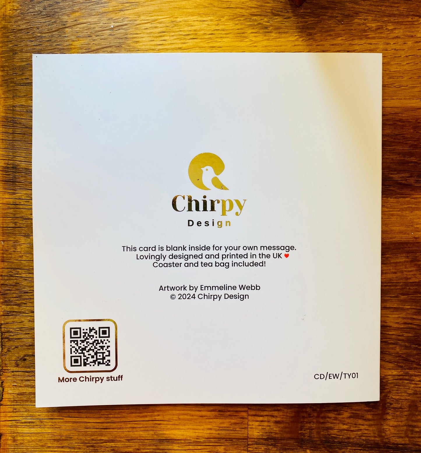 LOVE YOU 💛 Coaster Card