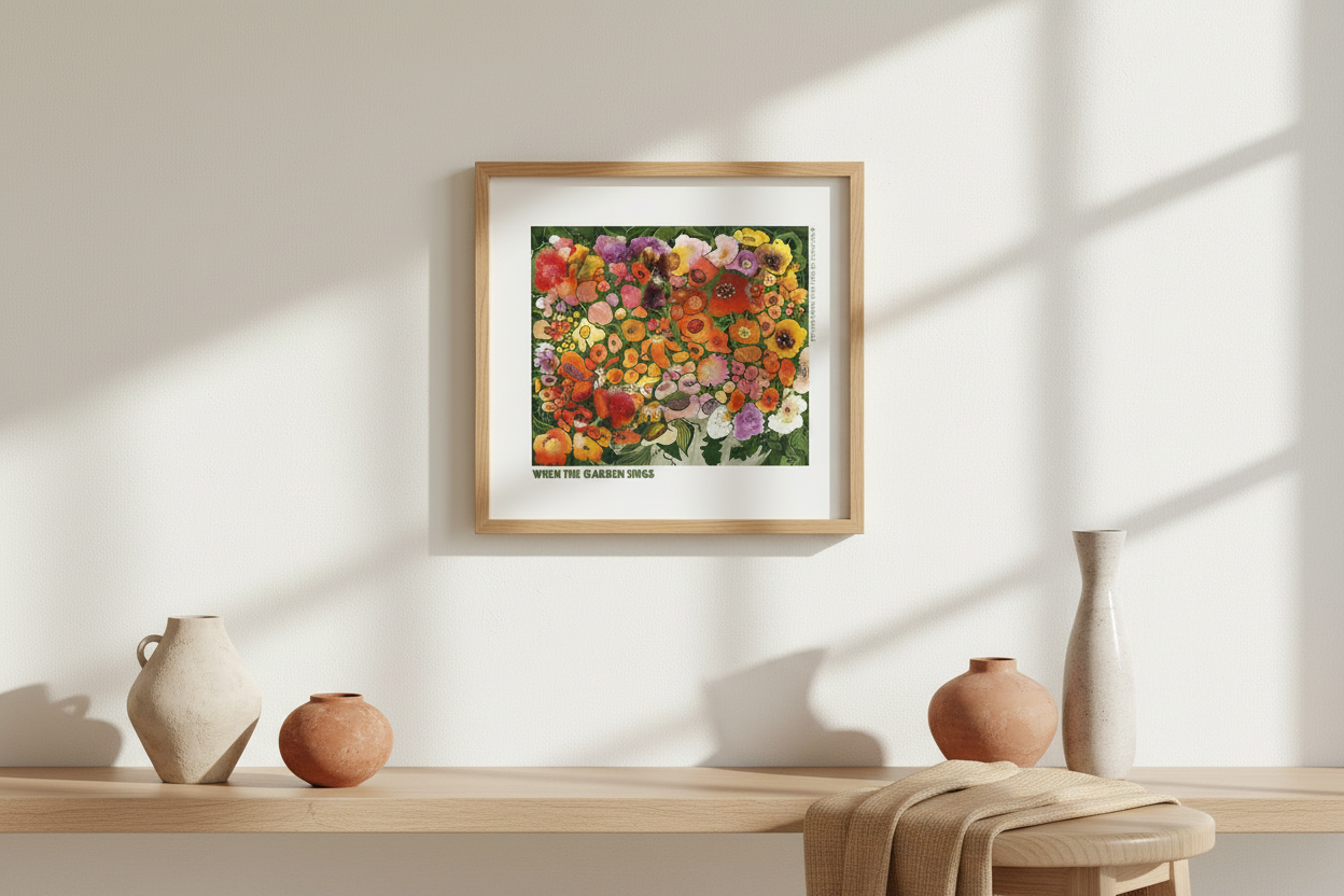 When The Garden Sings - Artist Print