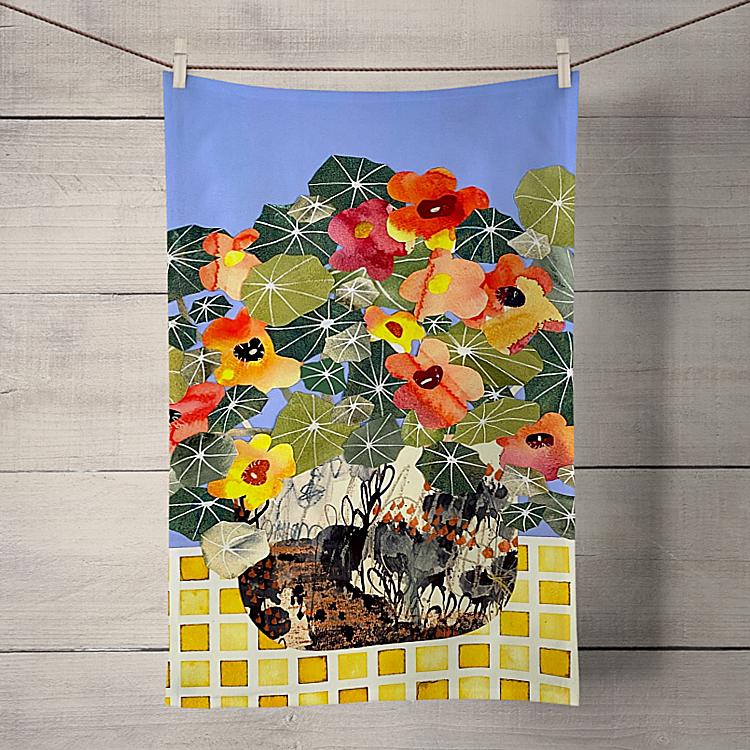 Nasturtiums Tea Towel  *NEW*