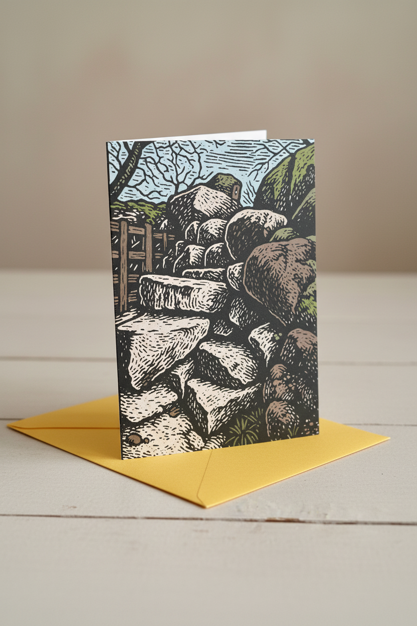 Dartmoor Steps - Art Card