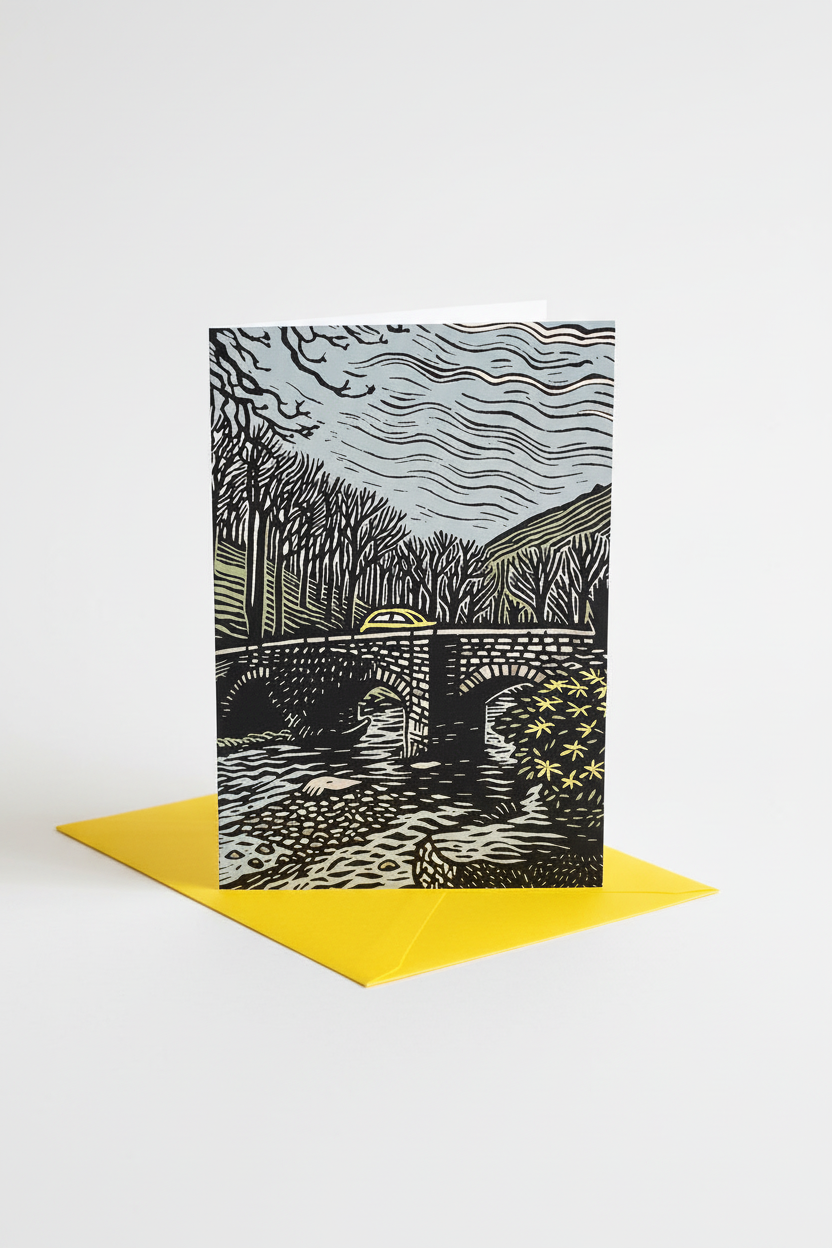 Fingle Bridge - Art Card