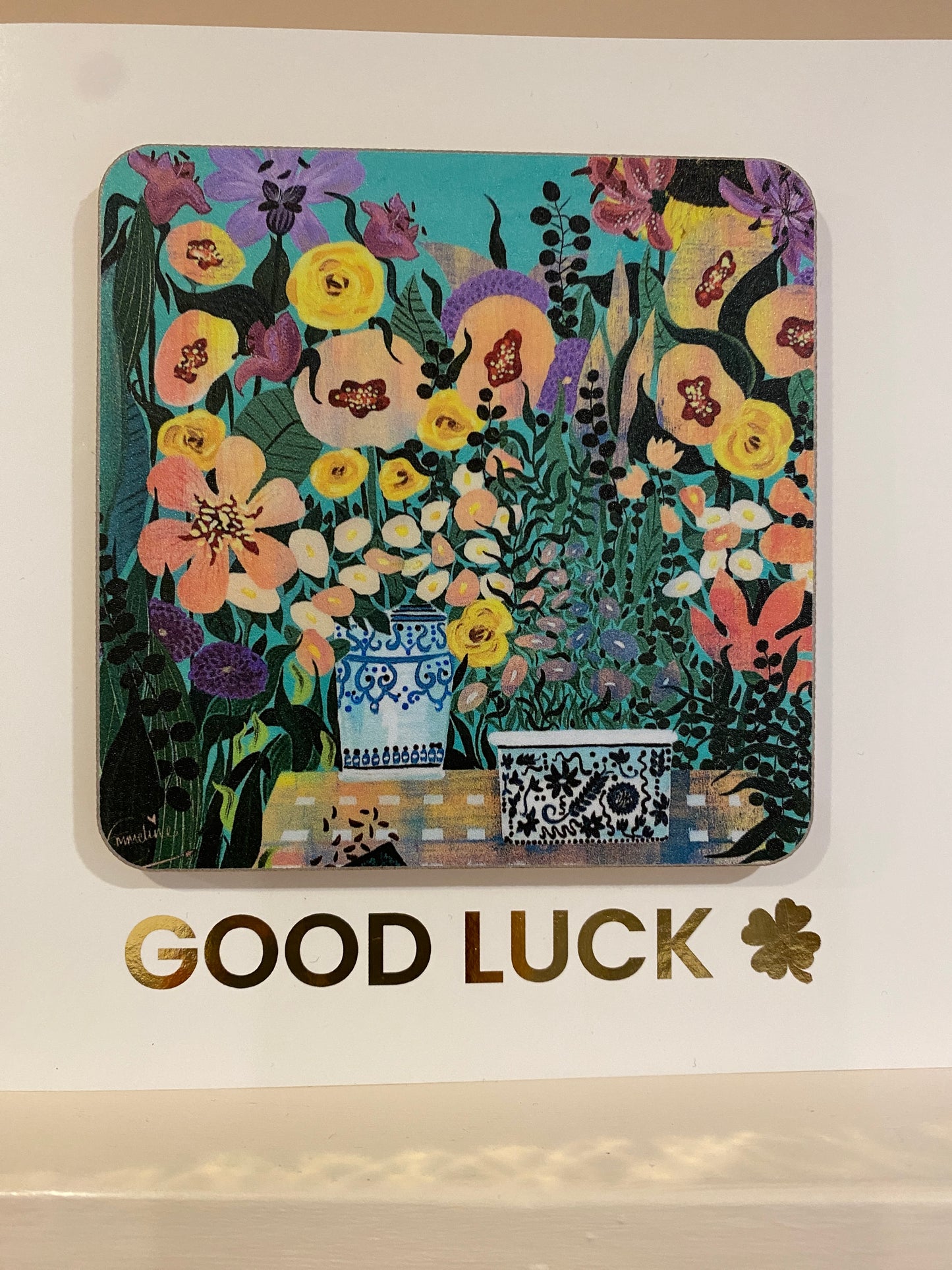 GOOD LUCK 🍀 Coaster Card *NEW*