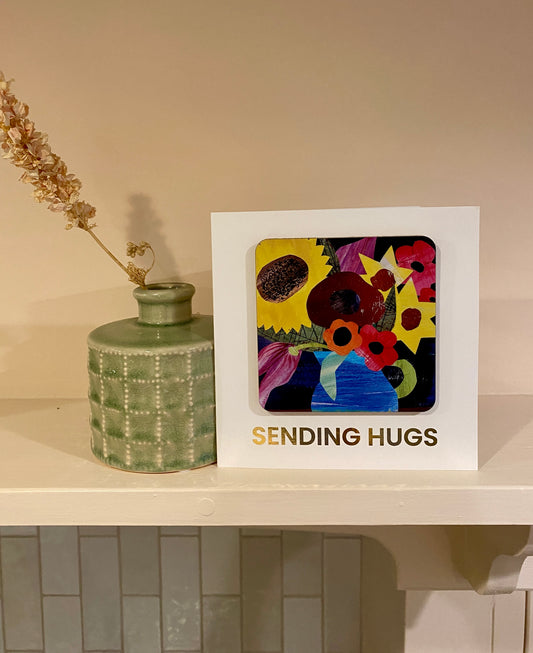 *NEW* SENDING HUGS Coaster Card