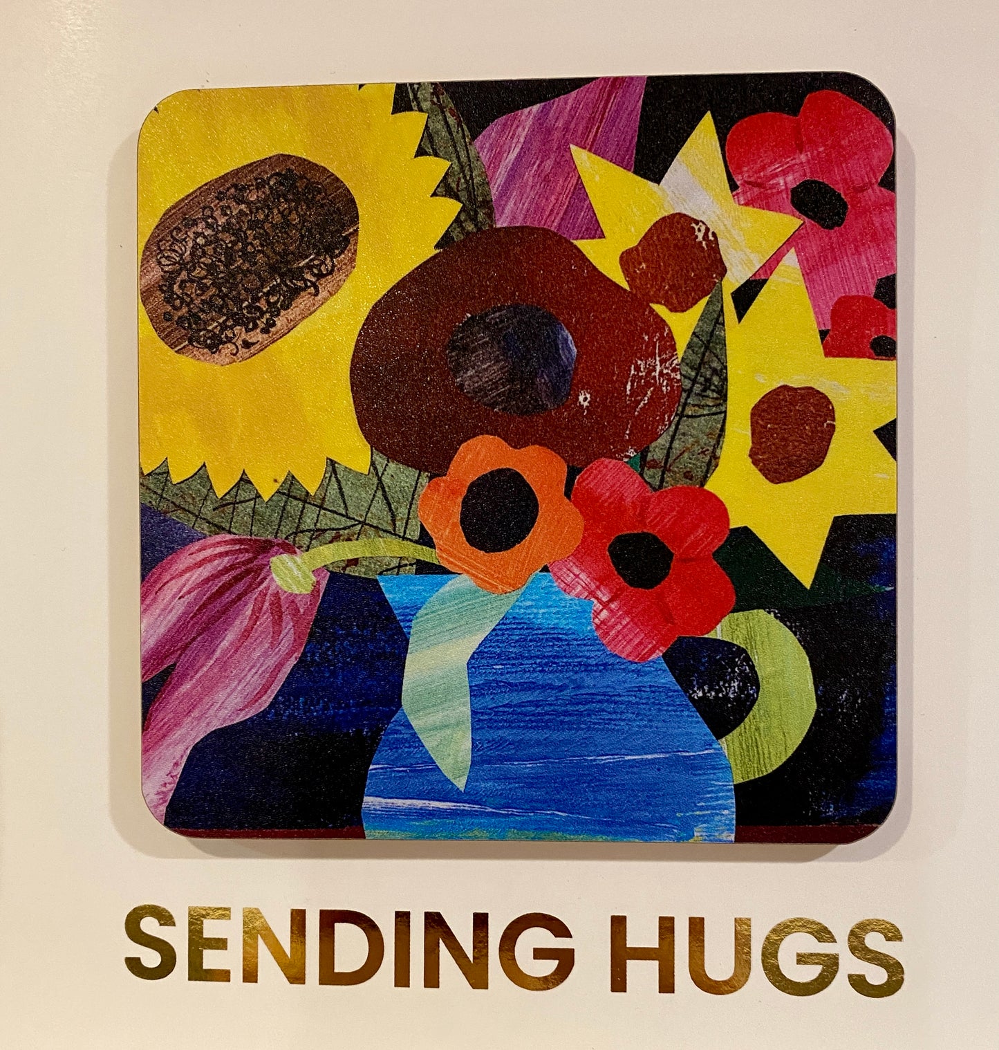 SENDING HUGS Coaster Card *NEW*