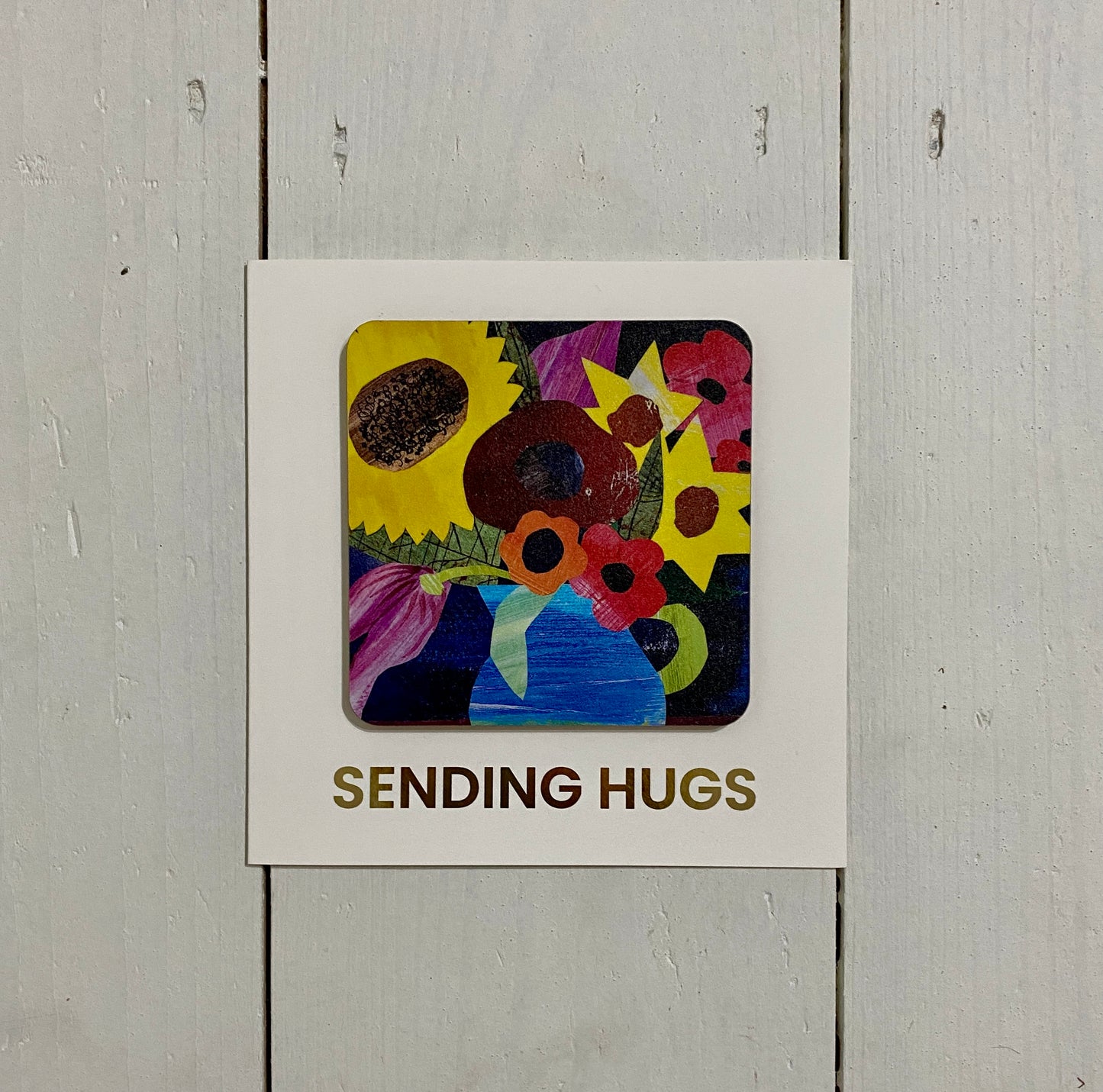 SENDING HUGS Coaster Card *NEW*