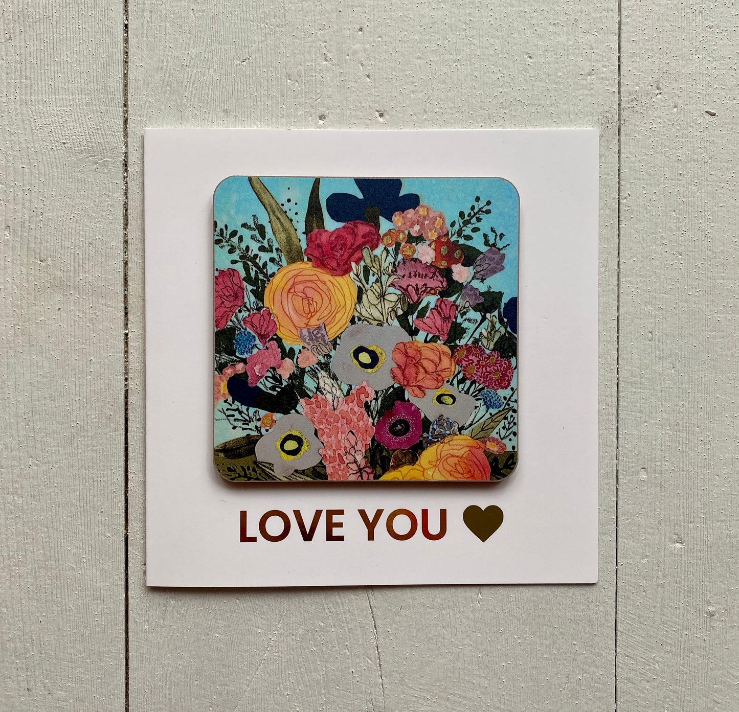 LOVE YOU 💛 Coaster Card *NEW*