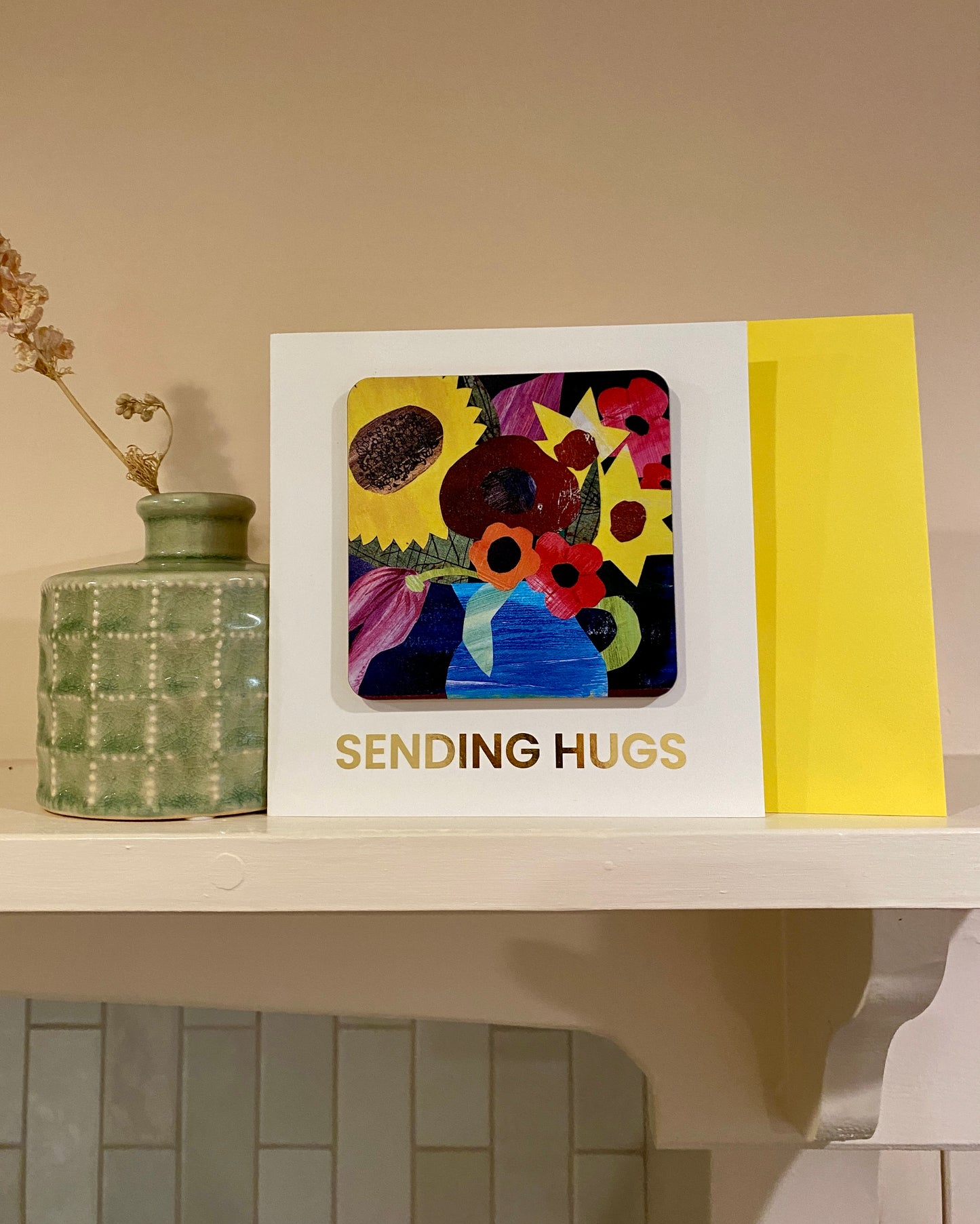 SENDING HUGS Coaster Card *NEW*