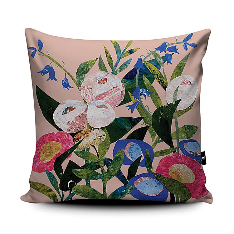 Spring Picks Pink Square Cushion Cover