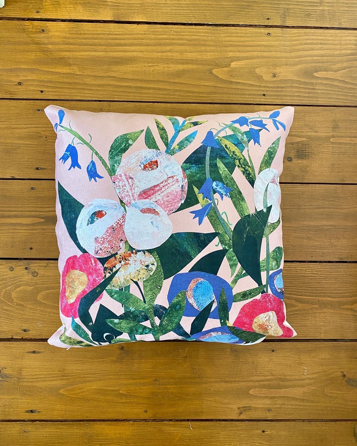 Spring Picks Pink Square Cushion Cover
